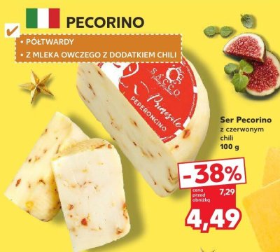 Ser Pecorino z czerwonym chili 100 g promocja w Kaufland