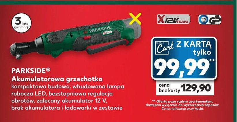 Klucz pneumatyczny z grzechotk膮 Parkside promocja