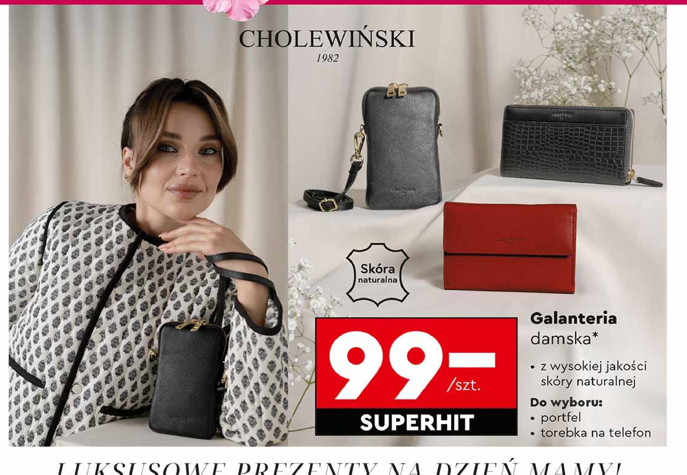 Portfel damski Cholewiński promocja w Biedronka