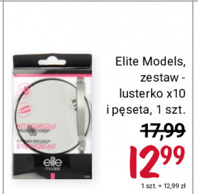 Lusterko + pęseta Elite models accesories promocja