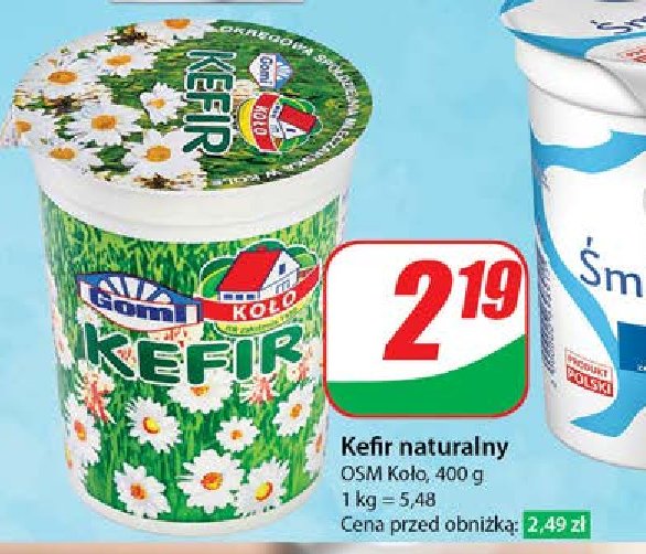 Kefir naturalny GOMI promocja w Dino