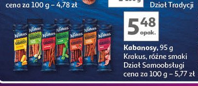 Kabanosy z serem Krakus animex promocja