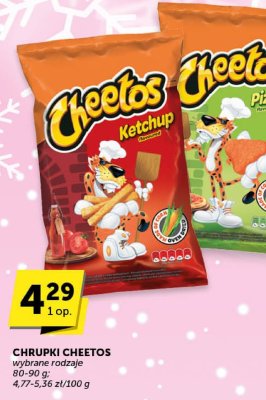 Chrupki Cheetos wybrane rodzaje promocja w Groszek