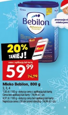 Mleko Bebilon, 800 g promocja w Twój Market