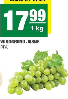 Winogrono jasne RPA promocja w SPAR