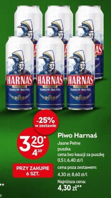 Piwo Harnaś Jasne Pełne promocja w Żabka