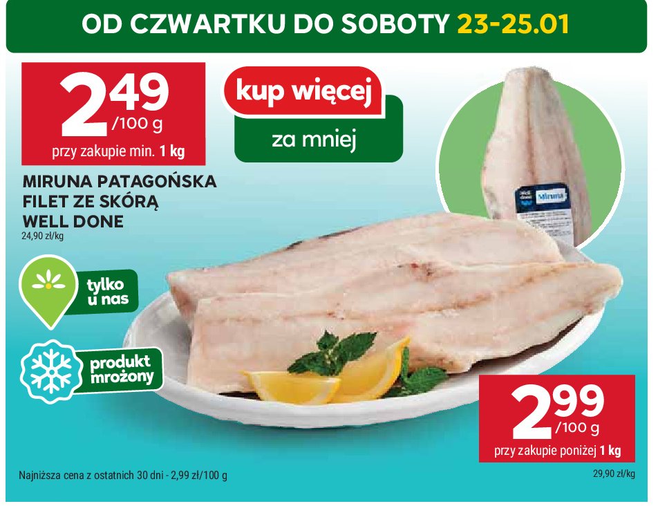 Miruna patago艅ska filet ze sk贸r膮 Well done promocja