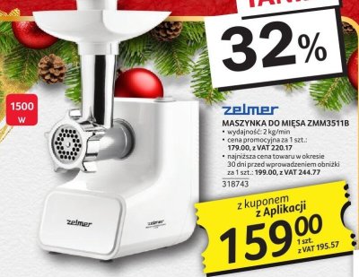 Maszynka do mięsa Zelmer ZMM3511B promocja w Selgros