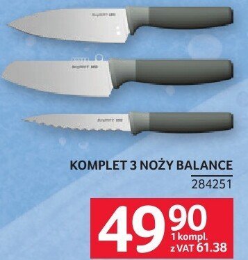 Komplet noży Balance 3 noże promocja w Selgros