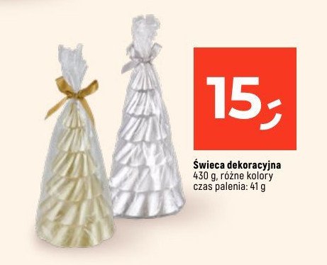 Świeca dekoracyjna 430 g promocja w Dealz