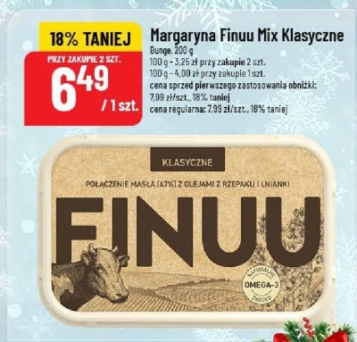 Margaryna Finuu Mix Klasyczne promocja w POLOmarket