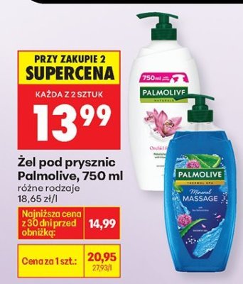 Żel pod prysznic Palmolive, 750 ml promocja w Biedronka