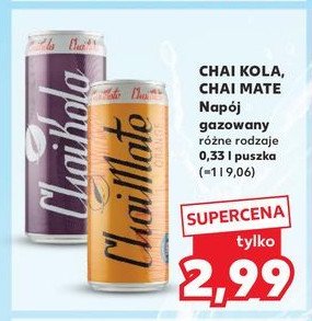 Napój Chai kola promocja