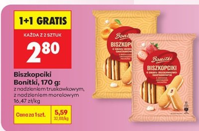 Biszkopciki z nadzieniem truskawkowym promocja w Biedronka