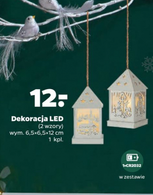 Latarenka led 6.5 x 6.5 x 12 cm promocja