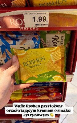 Wafle cytrynowe Lemon Cream promocja w Dino