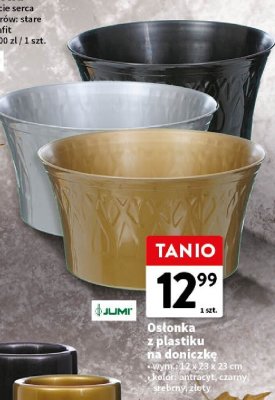 Osłonka z plastiku na doniczkę Jumi promocja w Intermarche