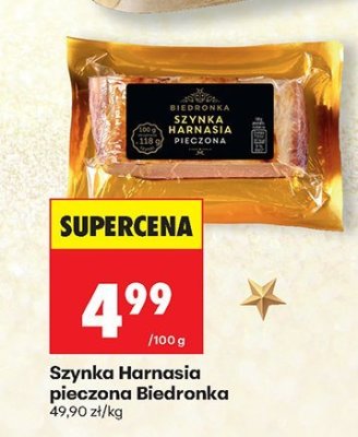 Szynka Harnasia pieczona  promocja w Biedronka