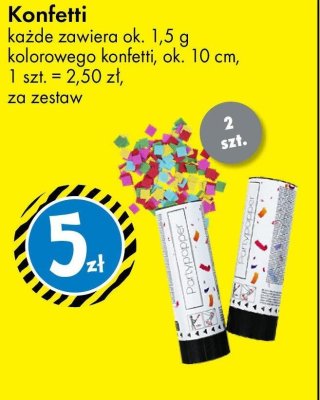 Konfetti kolorowe promocja w Tedi