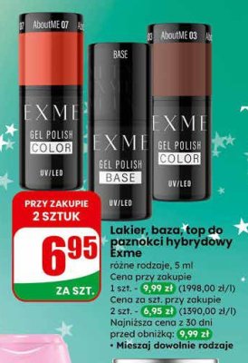 Lakier, baza lub top do paznokci hybrydowy  promocja w Dino