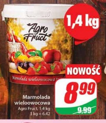 Marmolada wieloowocowa Agrofruct promocja