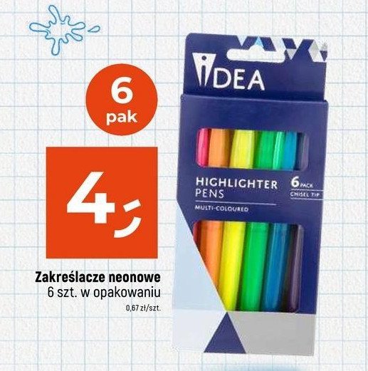 Zakreślacze IDEA promocja