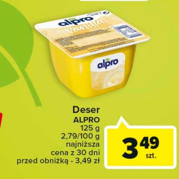 Deser o smaku waniliowym Alpro promocja