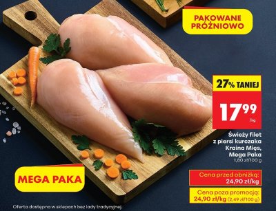 Filet z piersi kurczaka Mega Paka promocja w Biedronka