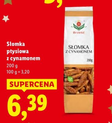 Słomka ptysiowa z cynamonem promocja w Lidl