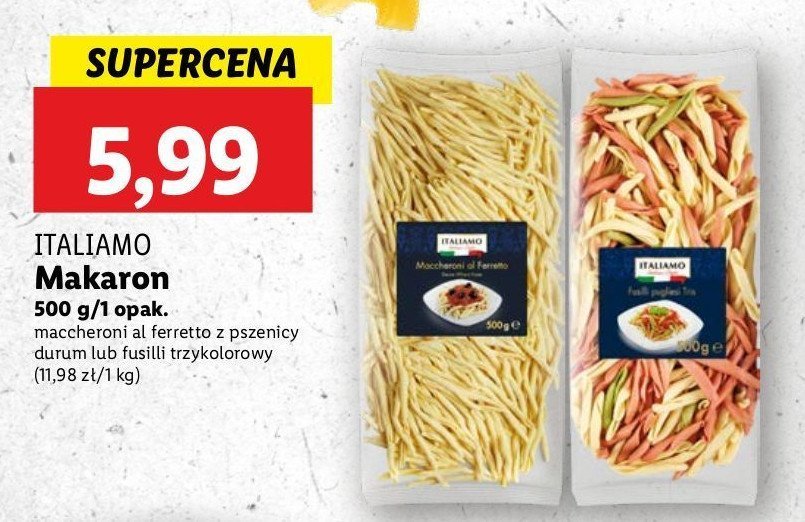 Makaron maccheroni al ferretto Italiamo promocja