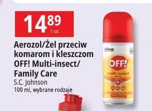 Żel przeciw komarom OFF! FAMILY CARE SMOOTH & DRY promocja