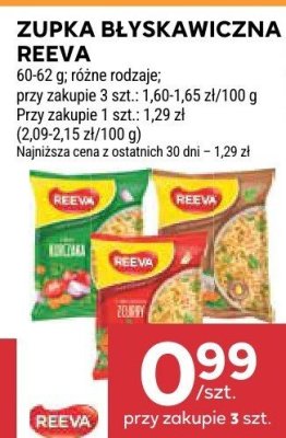 Zupka błyskawiczna Reeva różne rodzaje promocja w Stokrotka
