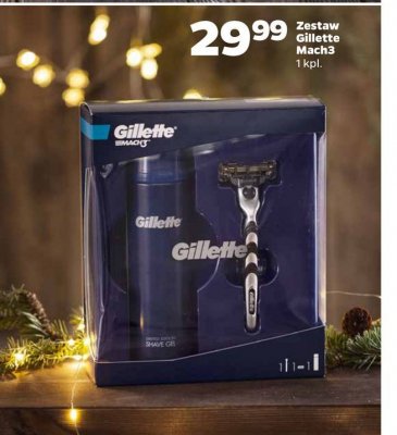 Zestaw w pudełku mach 3 żel do golenia 250 ml + maszynka z 1 wkładem Gillette zestaw promocja