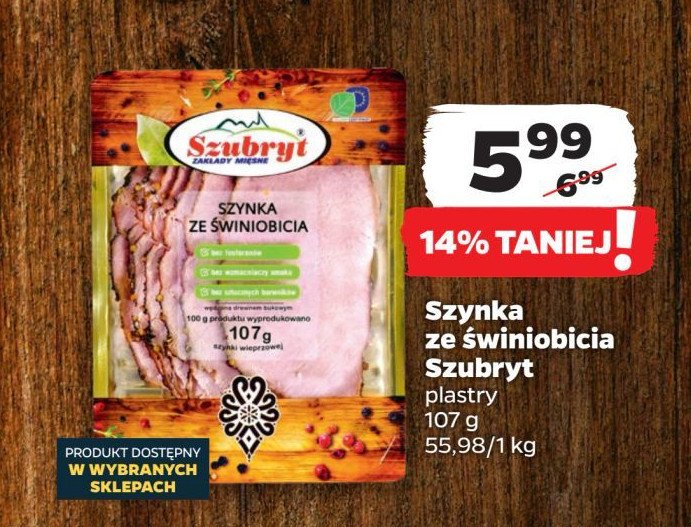 Szynka ze świniobicia Szubryt promocja