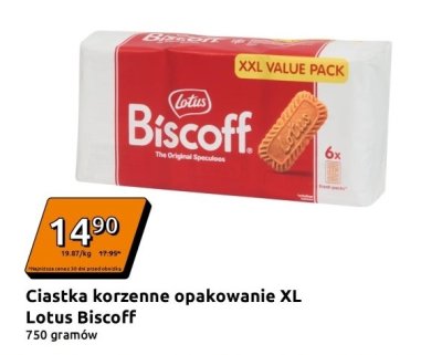 Ciastka korzenne Biscoff, opakowanie XL Lotus promocja w Action