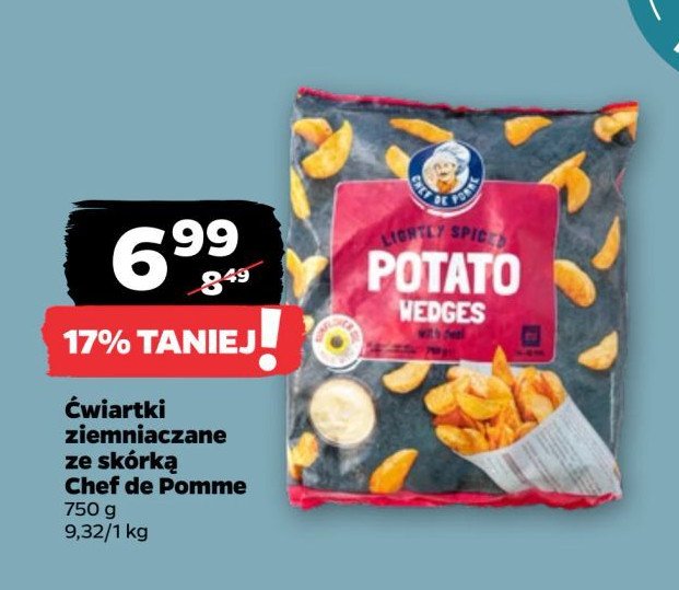 Ćwiartki ziemniaczane Chef de pomme promocja w Netto