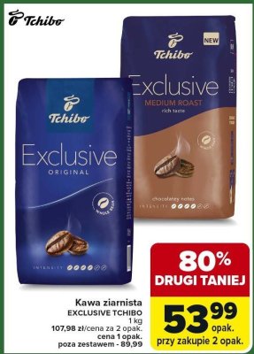 Kawa ziarnista Exclusive TCHIBO Original promocja w Carrefour