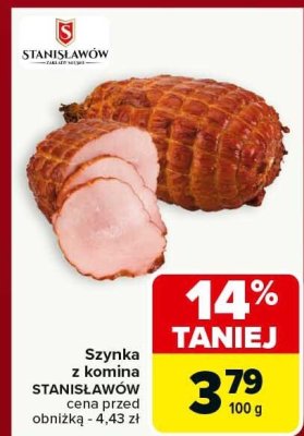 Szynka z komina STANISŁAWÓW promocja w Carrefour Market