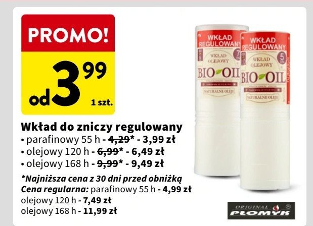 Wkład olejowy 120 h promocja w Intermarche