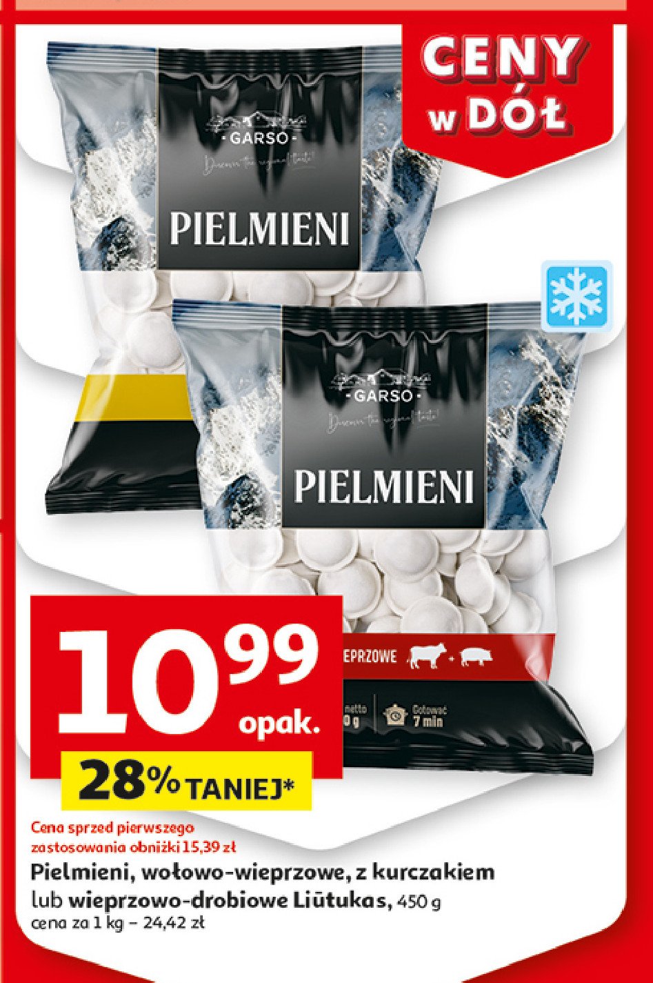 Pielmieni wieprzowo-drobiowe GARSO promocja