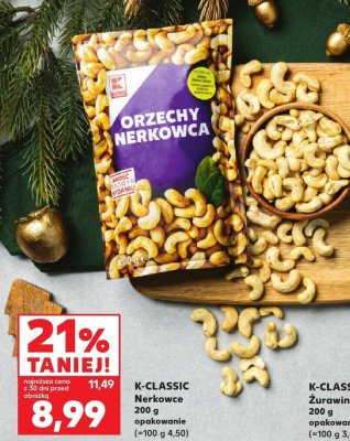 Orzechy nerkowca promocja w Kaufland