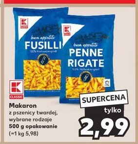 Makaron świderki K-classic bio promocja