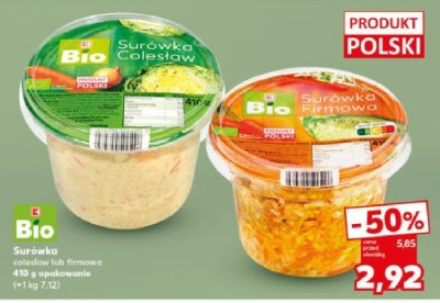 Bio Surówka colesław promocja w Kaufland