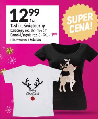 T-shirt dziecięcy świąteczny 98-164 promocja