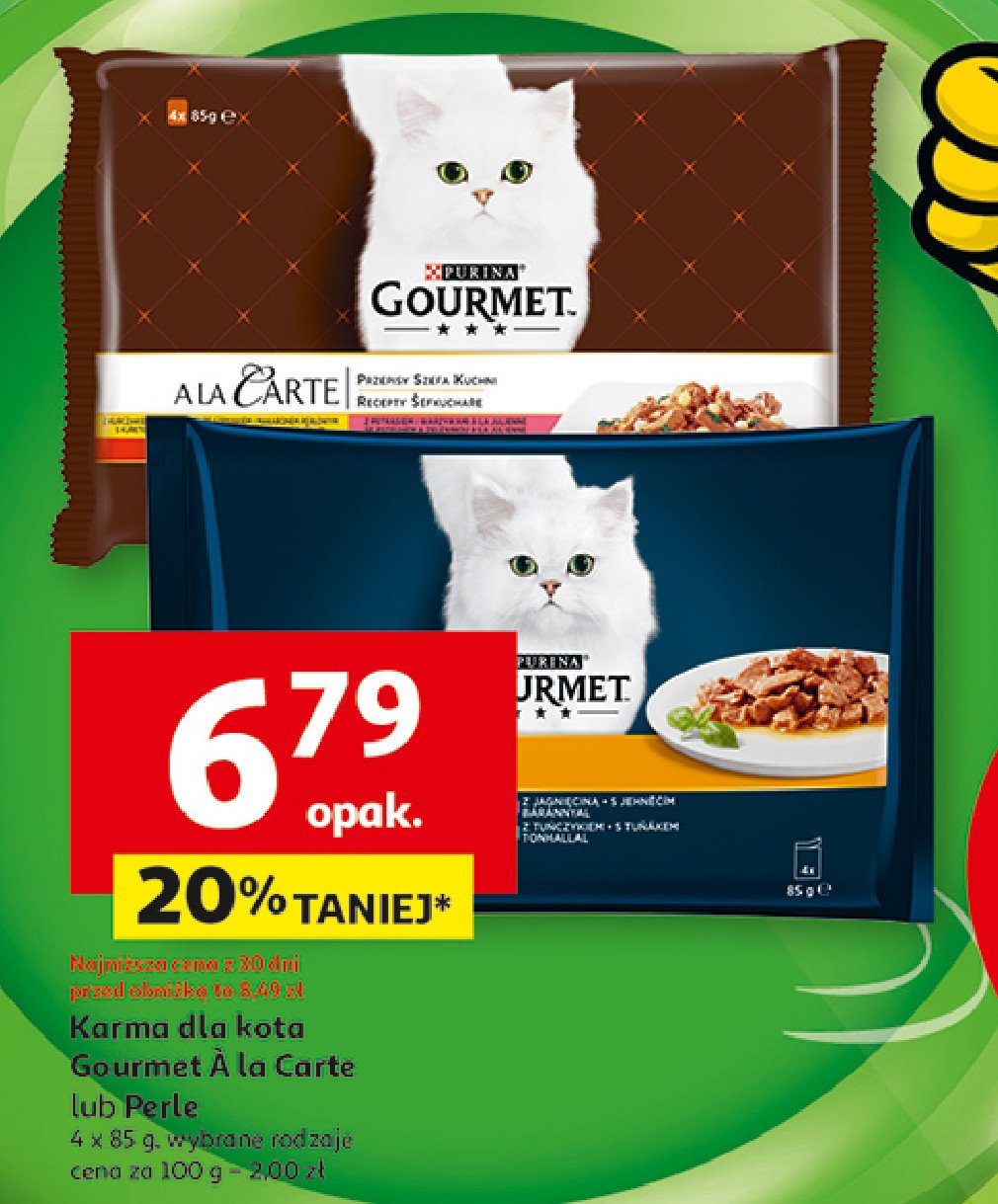 Karma dla kota kurczak Purina gourmet promocja