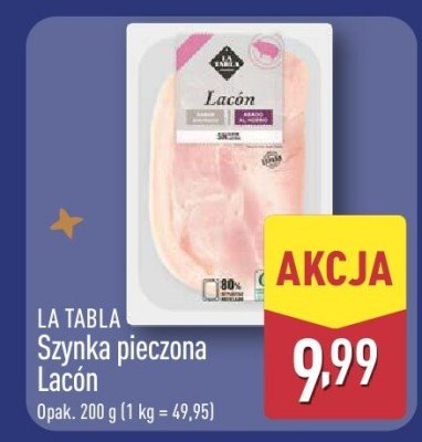 Szynka pieczona Lacón La Tabla promocja w Aldi