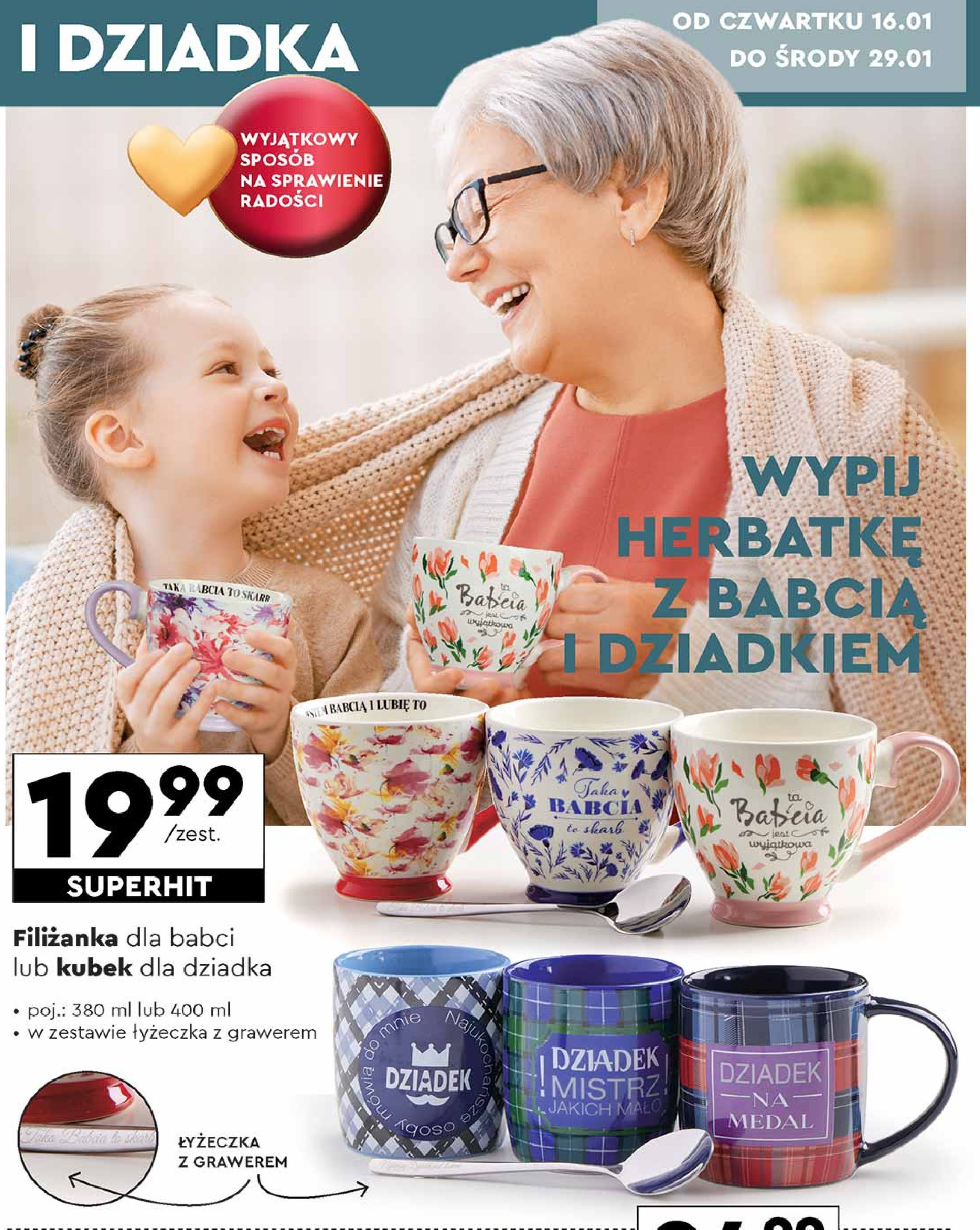 Filiżanka dla babci 400 ml promocja w Biedronka