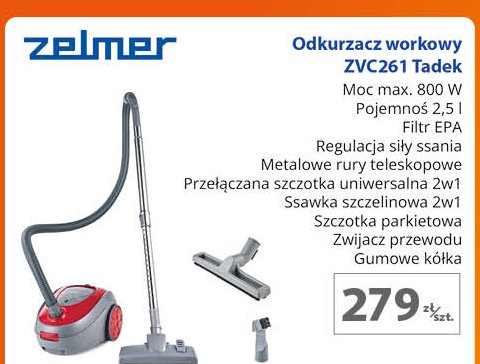 Odkurzacz workowy zvc261 Zelmer promocja