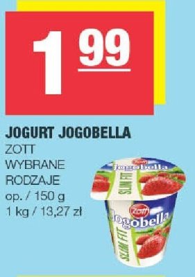 Jogurt Jogobella Zott promocja w SPAR