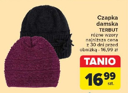 Czapka damska TERBUT promocja w Carrefour